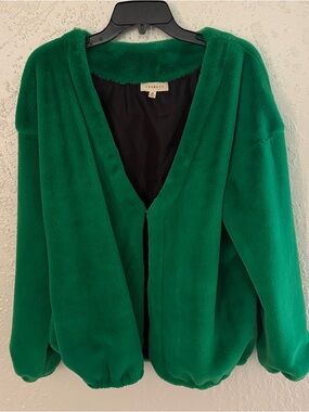 Green Faux Fur Jacket